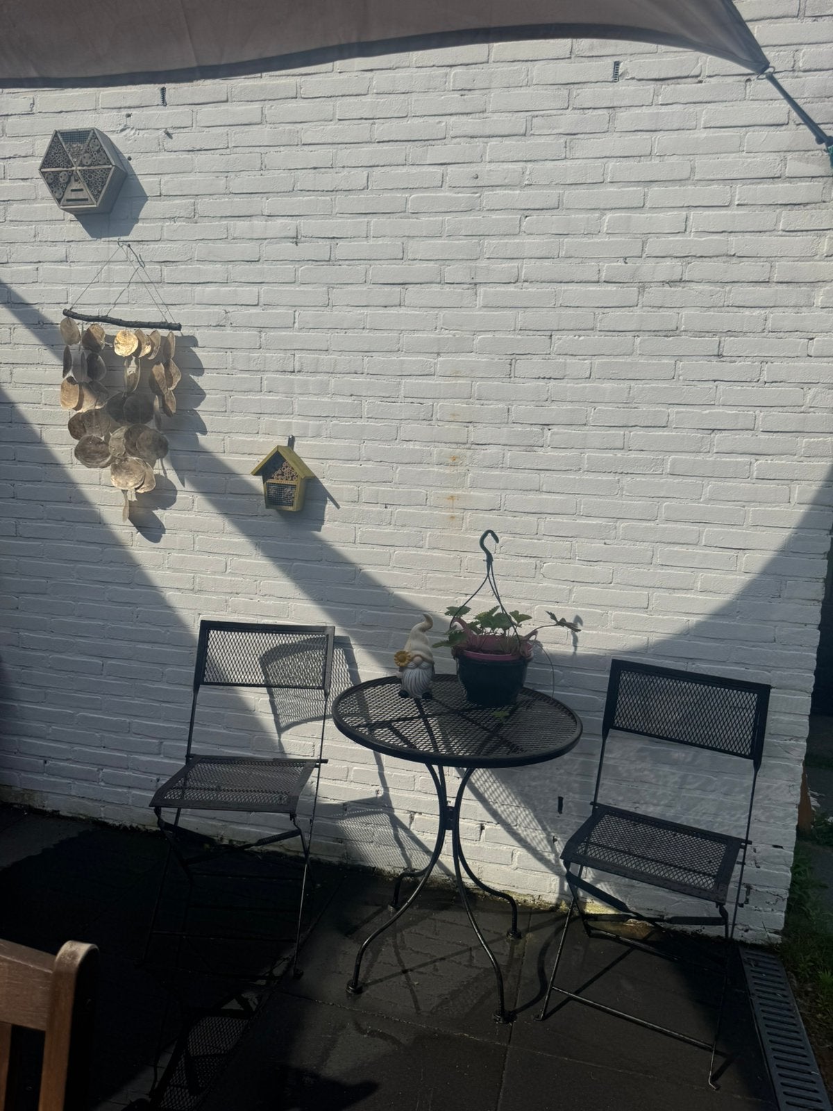 Frans bistro set, Ophalen of Verzenden, Zo goed als nieuw, Metaal