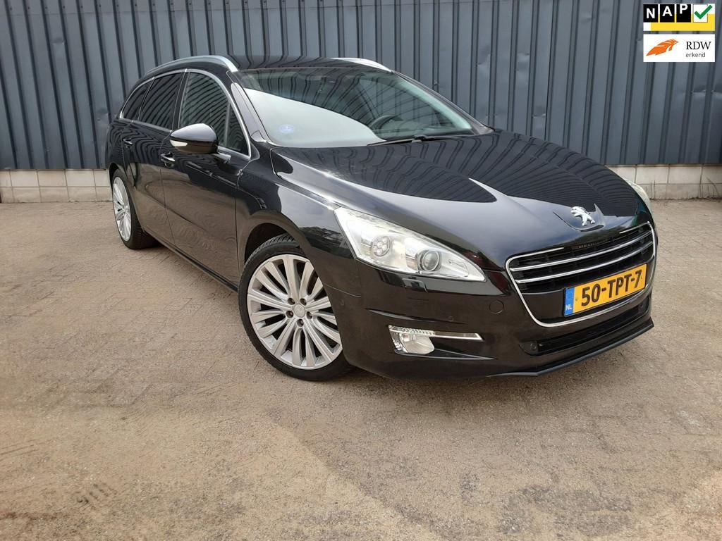 Peugeot 508 SW 1.6 THP Allure, Auto's, Voorwielaandrijving, Gebruikt, Leder en Stof, Zwart