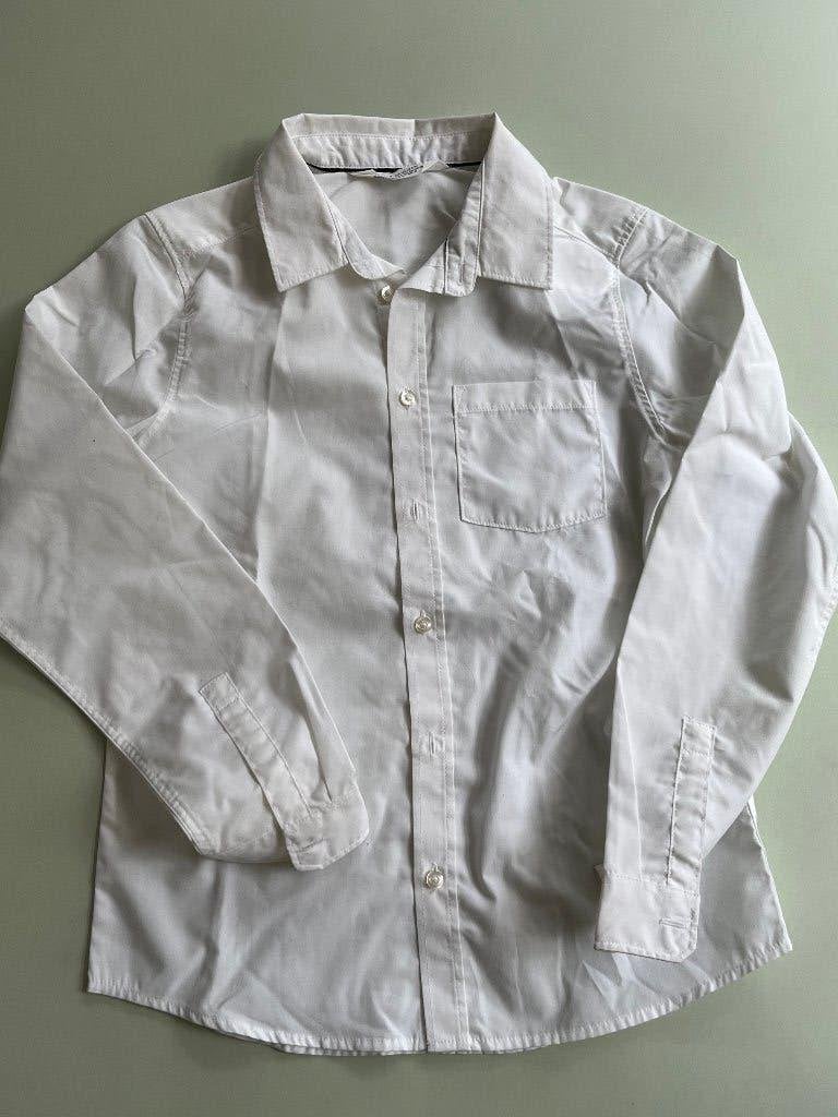 wit overhemd maat 140 H&M, Kinderen en Baby's, Ophalen of Verzenden, Gebruikt, Jongen of Meisje, Overhemd of Blouse