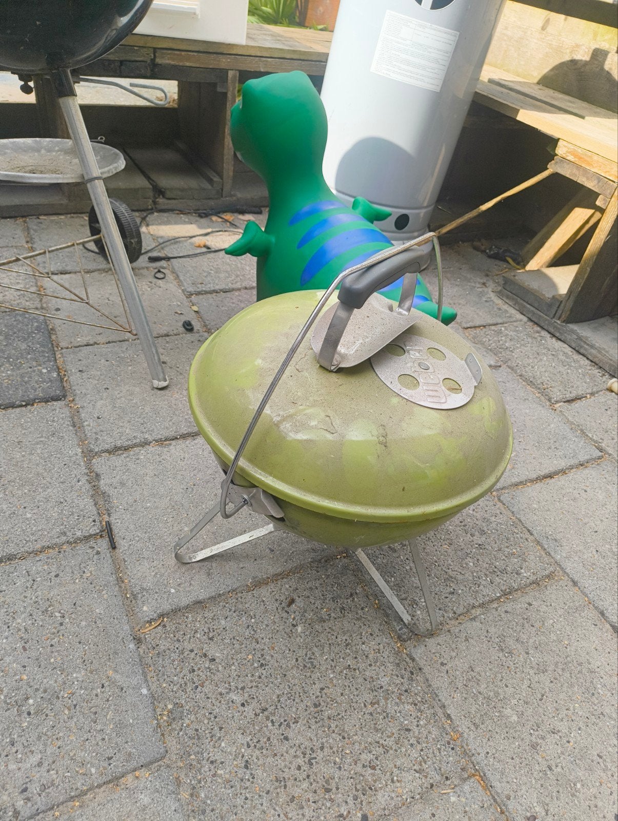 2 x Weber bbq groot en klein, Ophalen, Zo goed als nieuw, WEBER BBQ