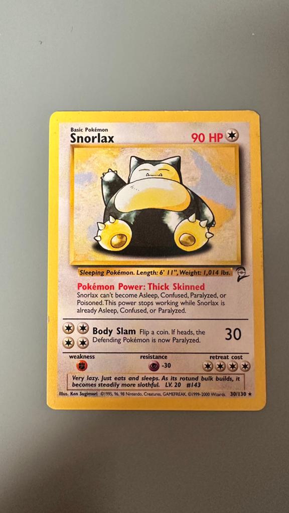 Snorlex 30/130 *, Hobby en Vrije tijd, Verzamelkaartspellen | Pokémon, Ophalen of Verzenden, Zo goed als nieuw