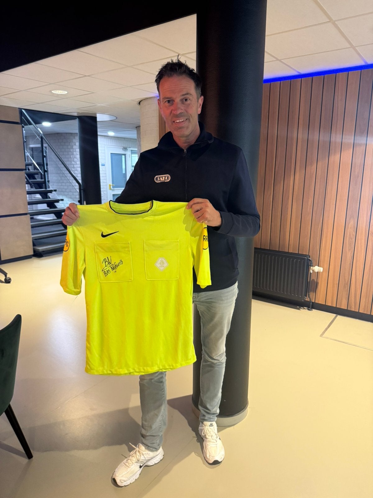 Wedstrijdgedragen scheidsrechter Bas Nijhuis - AZ Ajax 6-0, Ophalen of Verzenden, Ajax, Shirt