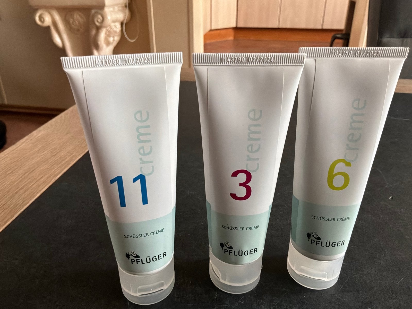 Schüssler Crème Dr. Pflüger - Nrs. 3, 6, 11 (75 ml), Ophalen of Verzenden, Nieuw, Bodylotion, Crème of Olie