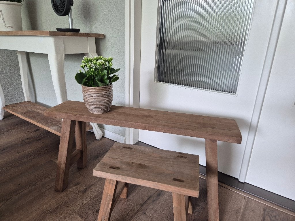2 Krukjes/bankjes zgan, Huis en Inrichting, Ophalen, Zo goed als nieuw