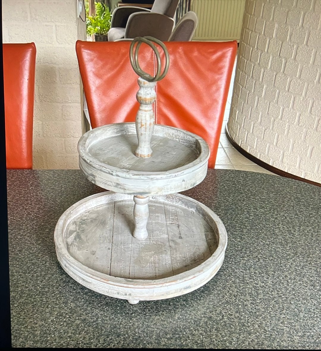 Houten etagère, Huis en Inrichting, Ophalen, Gebruikt, Etagère, Hout