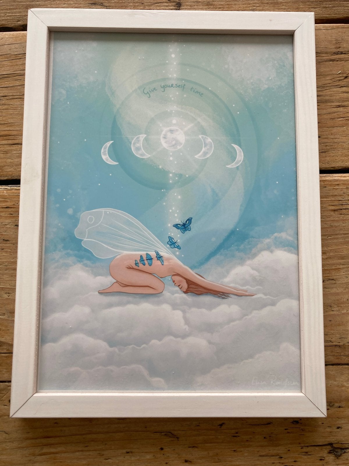 Ingelijste poster Artista Elisa (Elisa Roelofsen) 16x23 cm, Ophalen of Verzenden, Zo goed als nieuw, Foto of Poster