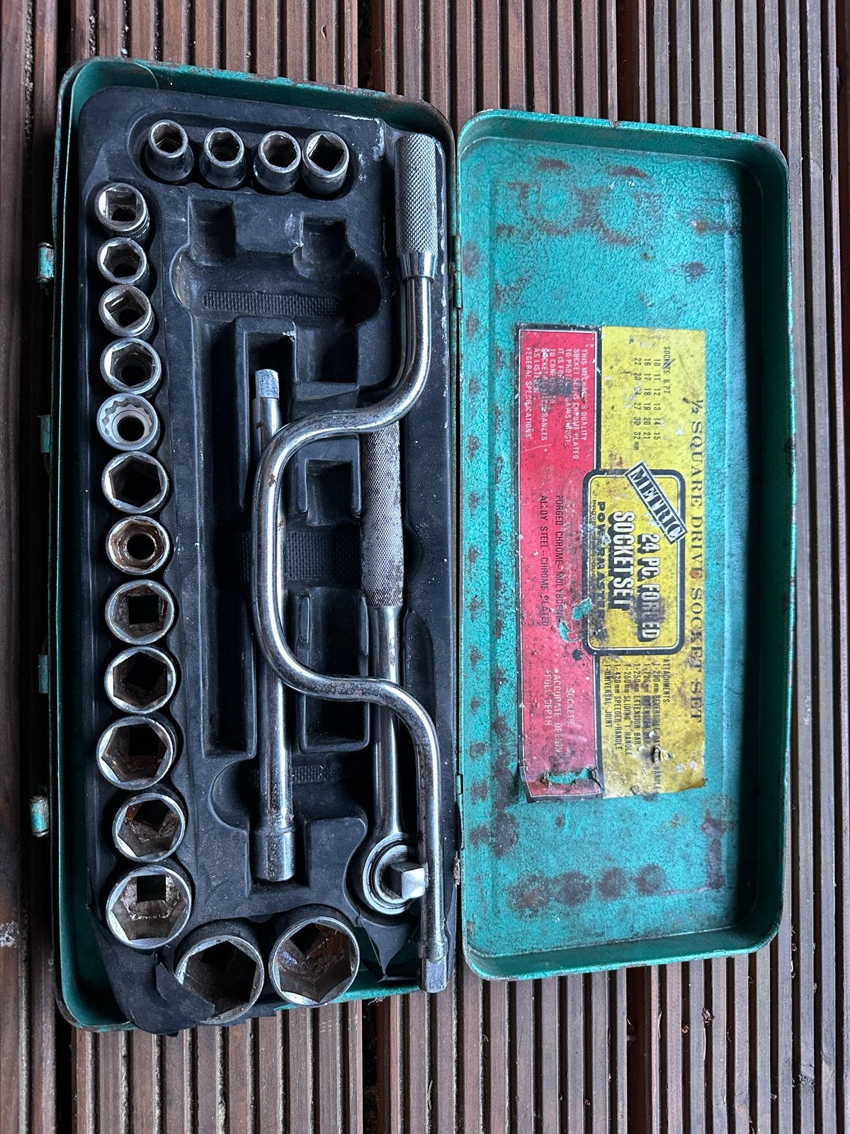 Doppenset - 24-delige Metrische Socket Set, Ophalen, Gebruikt, Sleutel/ratel, Overige merken