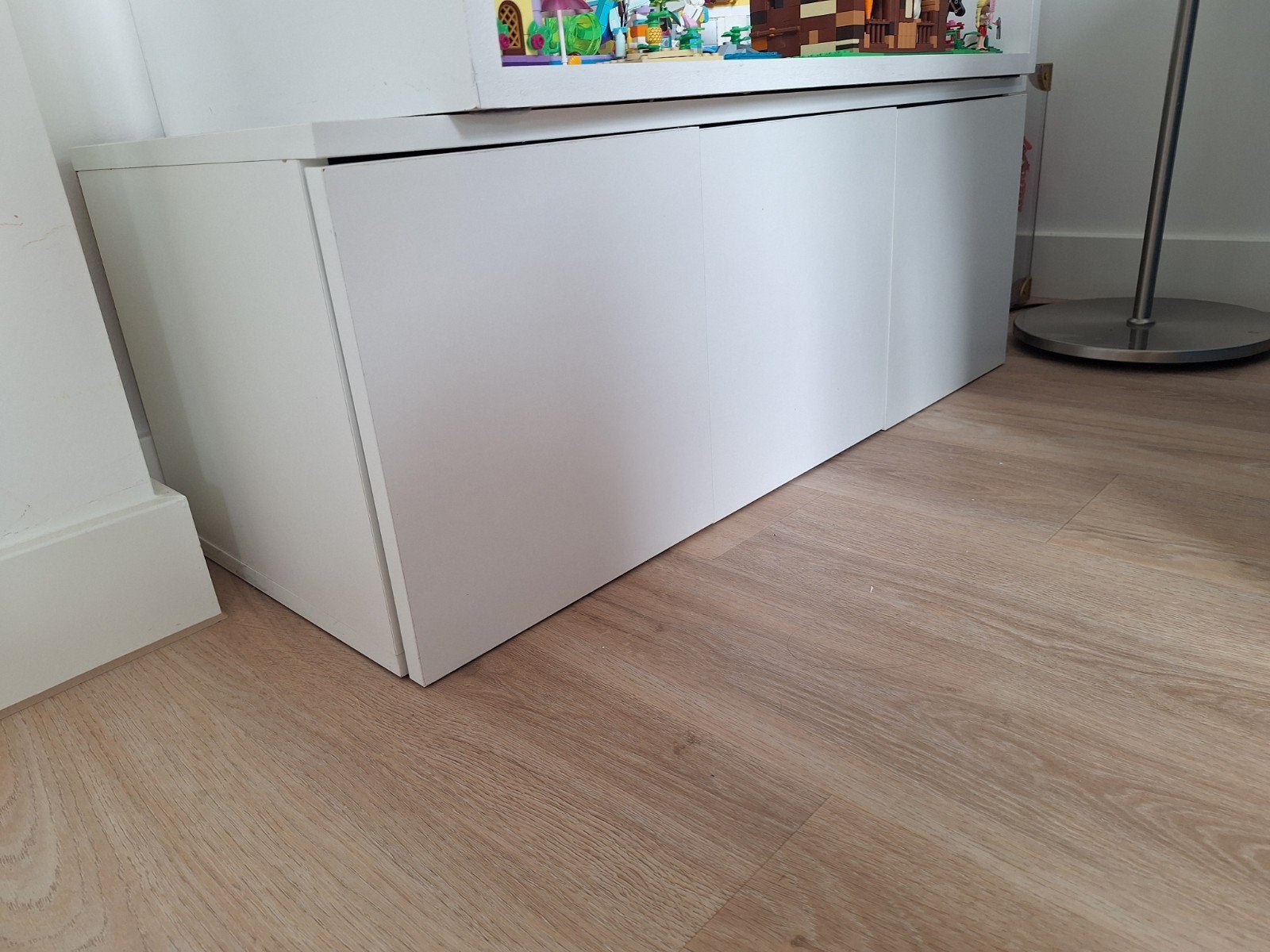 Wit kastje met 3 lades - 80x34x30 cm, Ophalen, Gebruikt