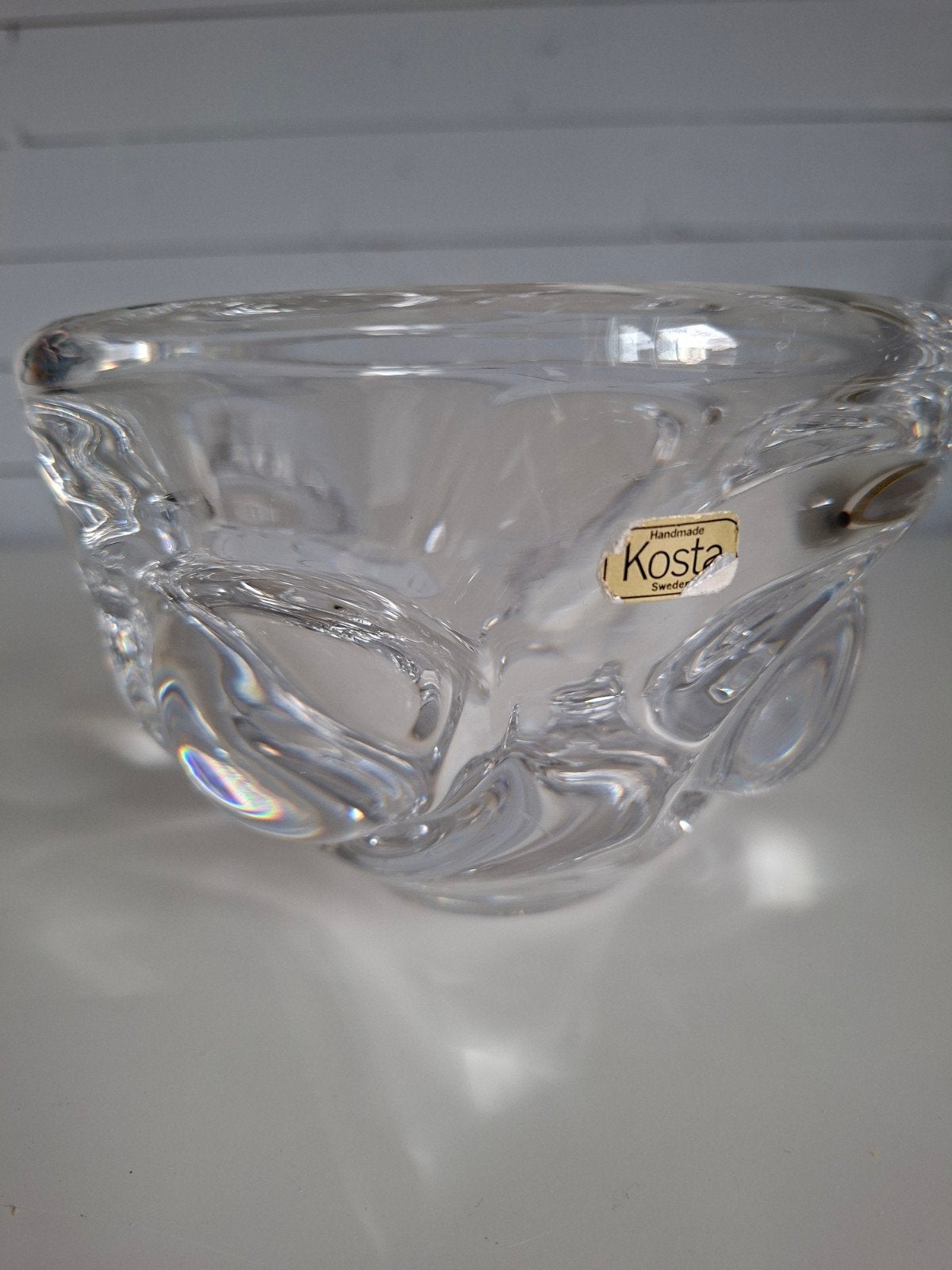 Vintage Kosta Kristallen Schaal - 2kg Zwaar, Antiek en Kunst, Ophalen of Verzenden