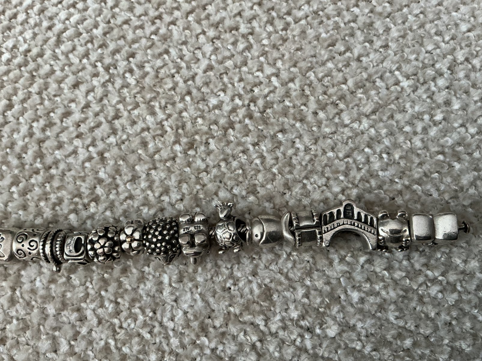 Pandora armband, Sieraden, Tassen en Uiterlijk, Armbanden, Ophalen, Gebruikt, Zilver, Zilver