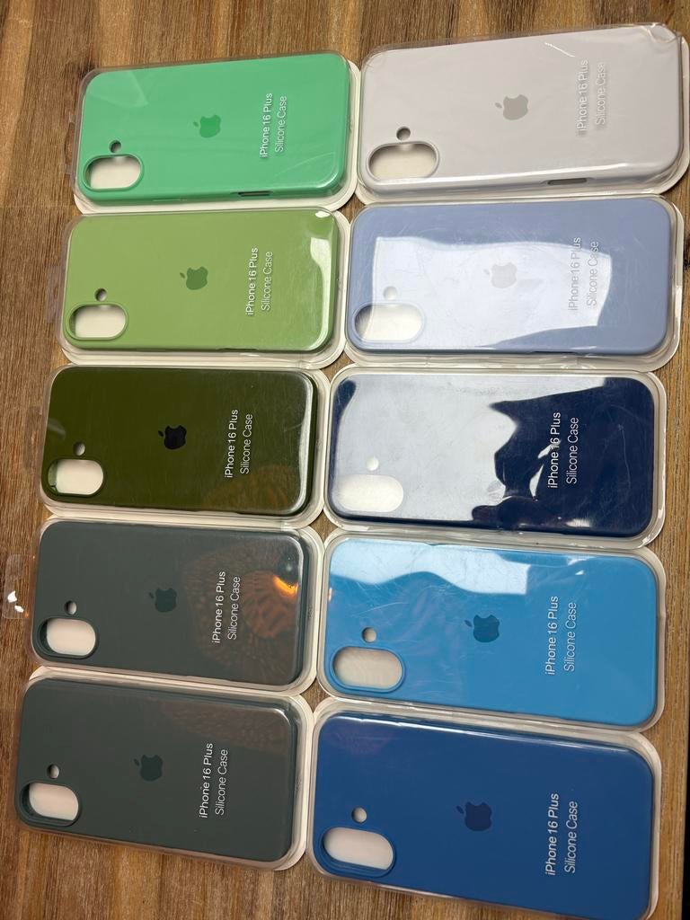 10 orgilenen appel hoesjes 15 doorzichtige ) + verzendzakken, IPhone 16 Plus, Overige merken, Nieuw, Hoesje of Tasje