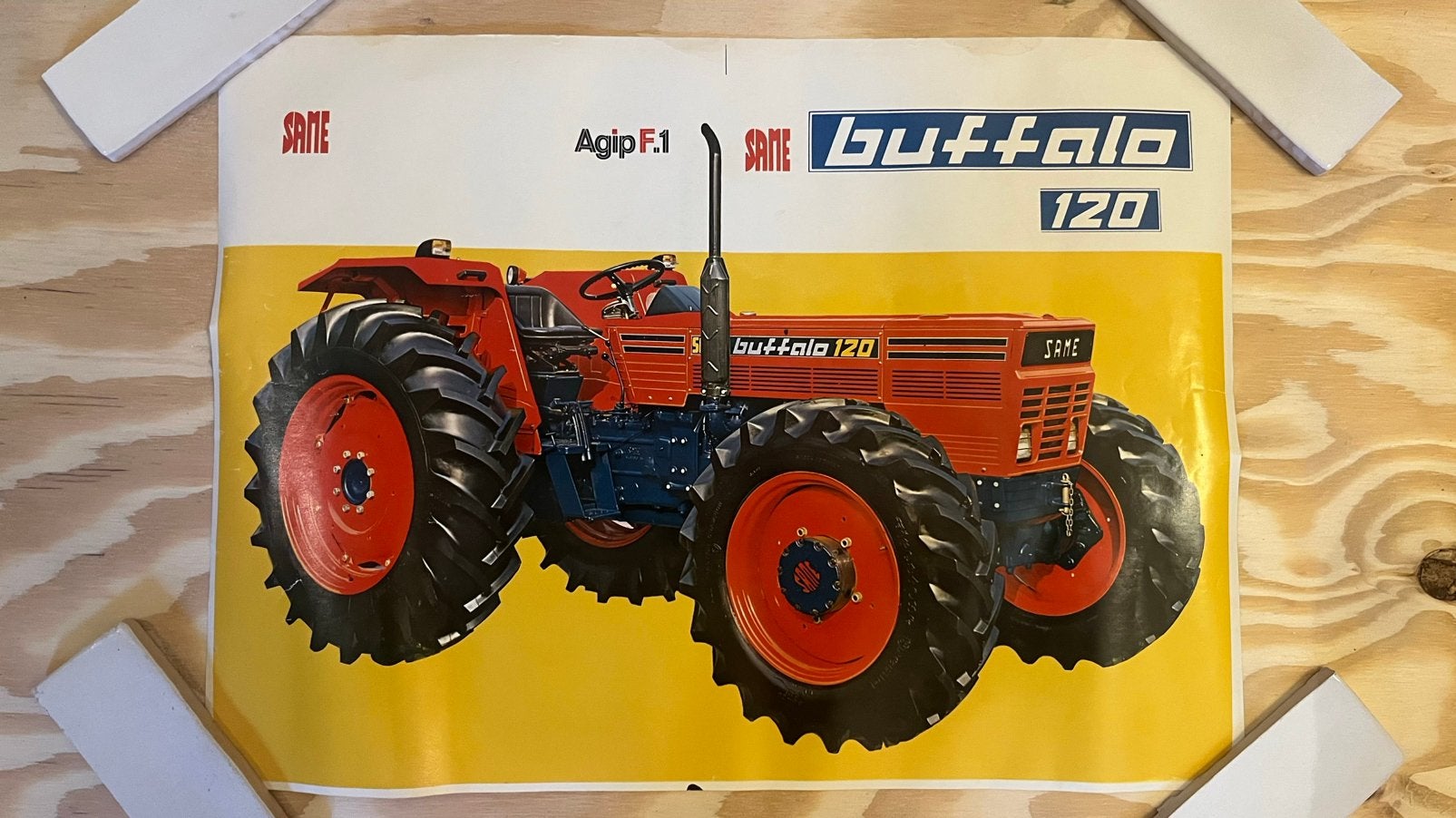 Poster SAME Buffalo 120, Verzamelen, Ophalen, Zo goed als nieuw