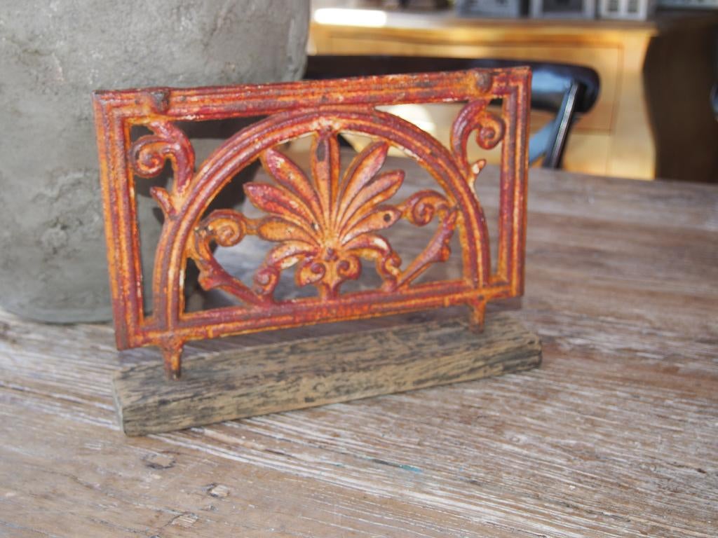 Oude Gietijzeren Ornament, Ophalen of Verzenden