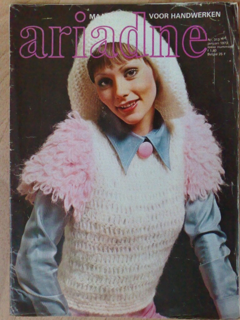 10 x Ariadne uit jaargang 1973, Verzenden, Gebruikt, Breien of Haken, Patroon of Boek