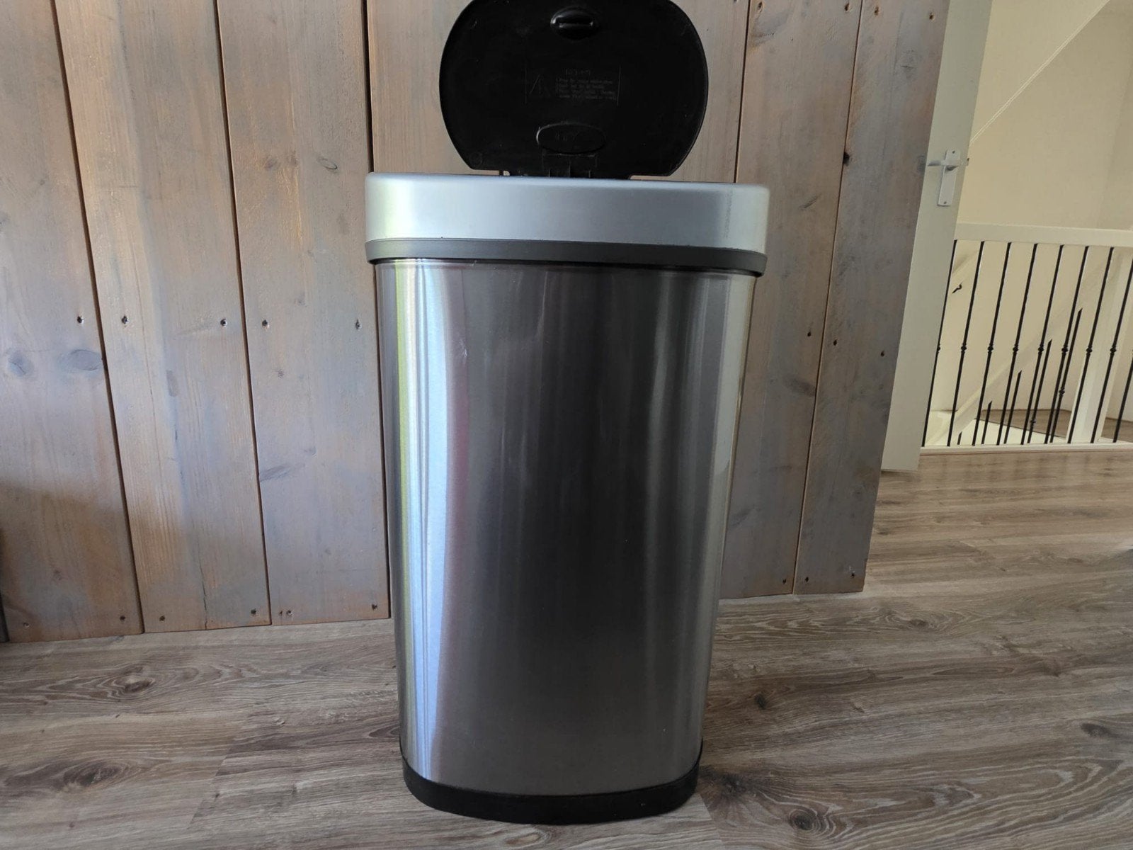 Homra Fonix Sensor Prullenbak RVS 50L - Soft close, 40 liter of meer, Ophalen, Zo goed als nieuw, Rvs
