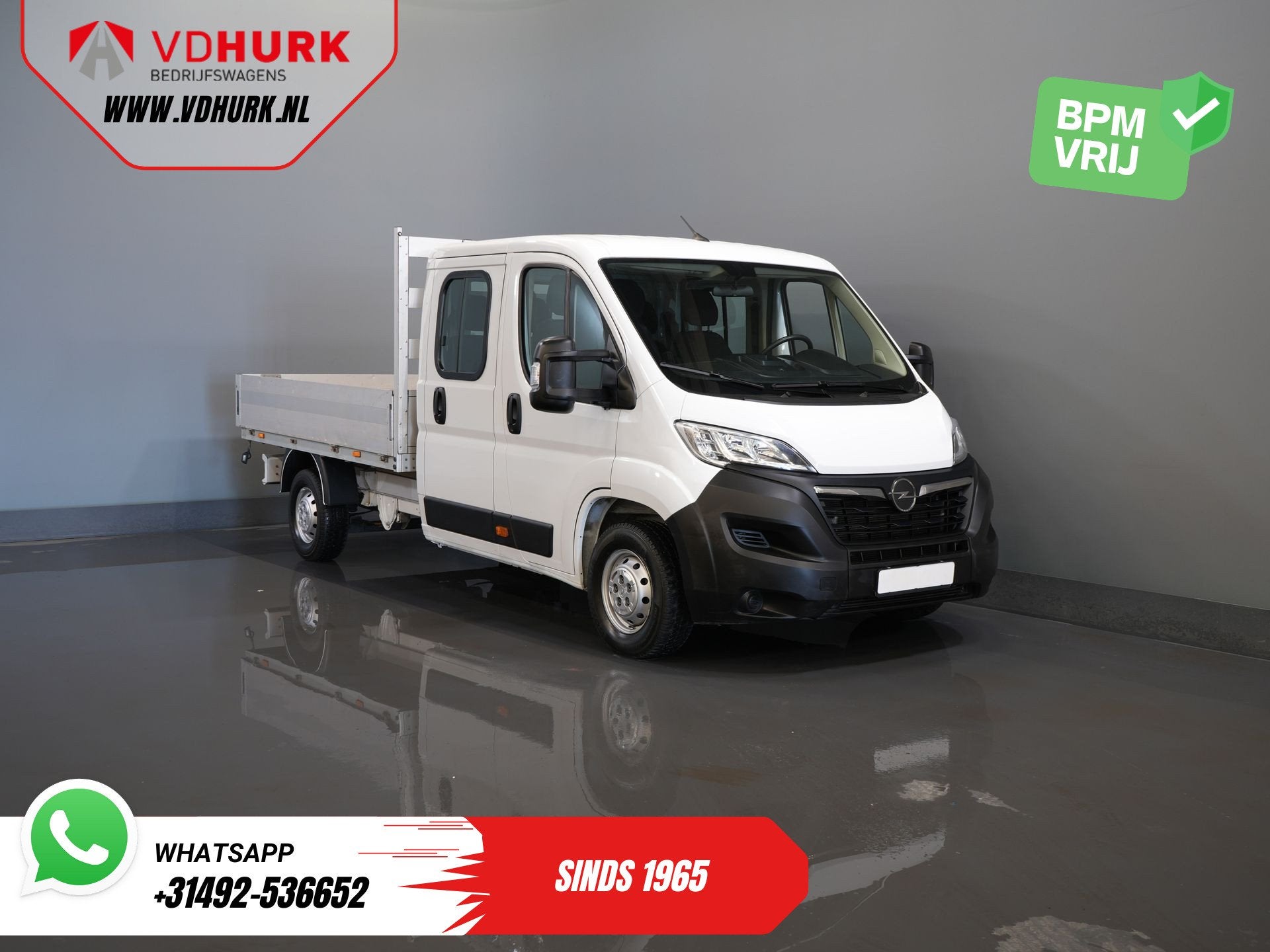 Opel Movano 2.2 140 pk DC Dubbel Cabine Open Laadbak/ 7 Pers, Auto's, Voorwielaandrijving, Stof, Gebruikt, 4 cilinders