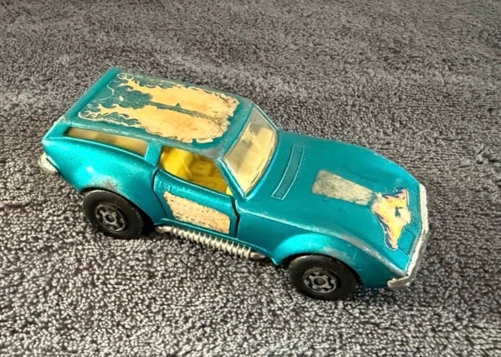 Lesney Corvette Caper Cart Matchbox 1975, Ophalen of Verzenden, Gebruikt