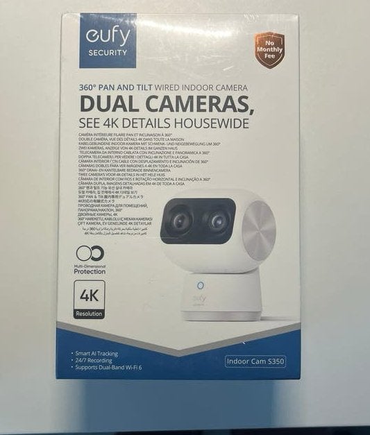eufy Security Binnencamera S350 4k, Ophalen of Verzenden, Nieuw