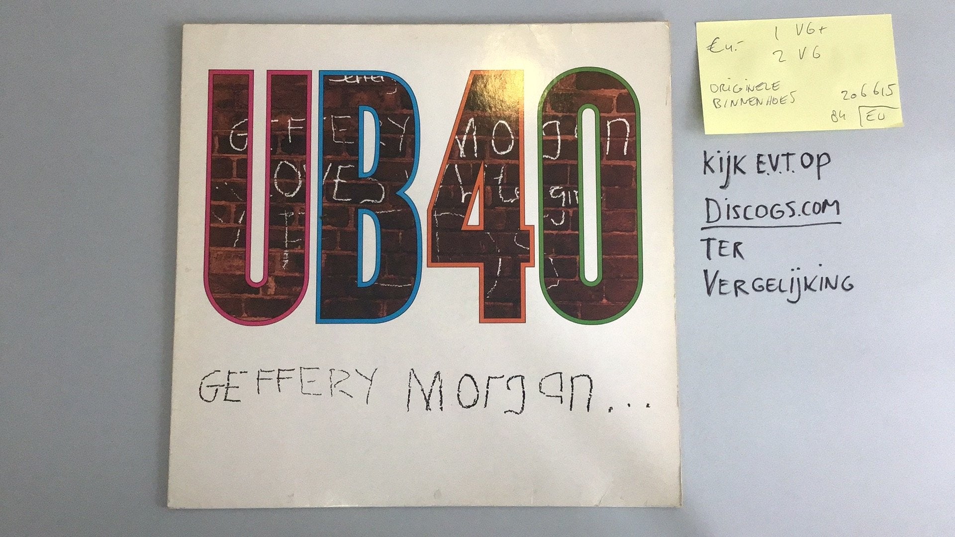 UB40 - Geffery Morgan, Ophalen of Verzenden, Gebruikt, 12 inch