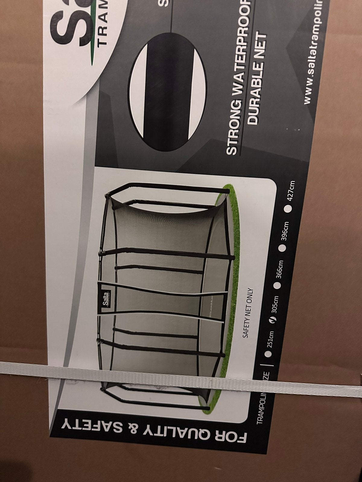 NIEUW in doos Salta trampoline Veiligheidsnet 305cm, Ophalen, Nieuw