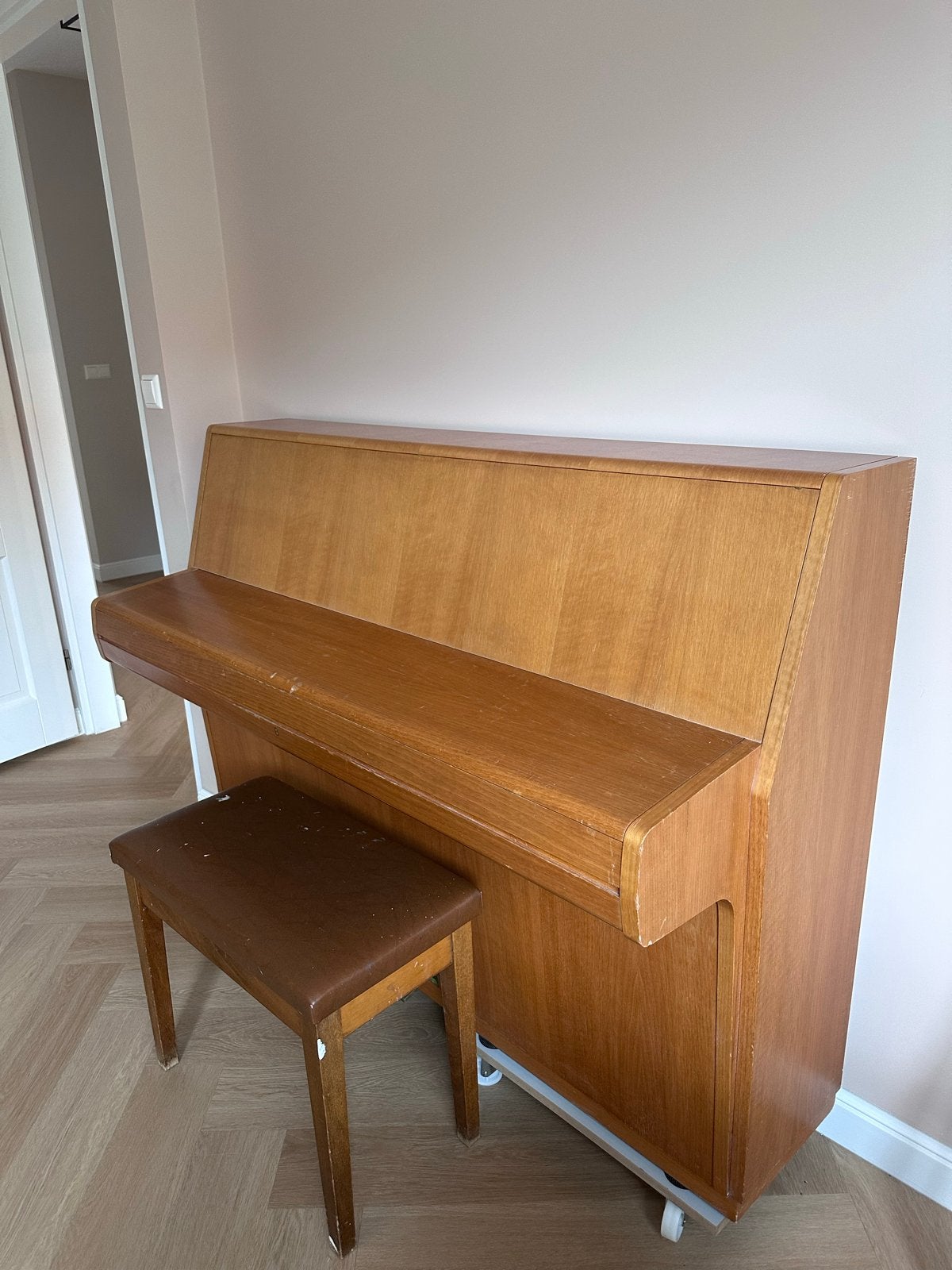Fritz Kuhla Piano met krukje - Gebruikt, Muziek en Instrumenten, Ophalen, Zo goed als nieuw, Bruin, Piano