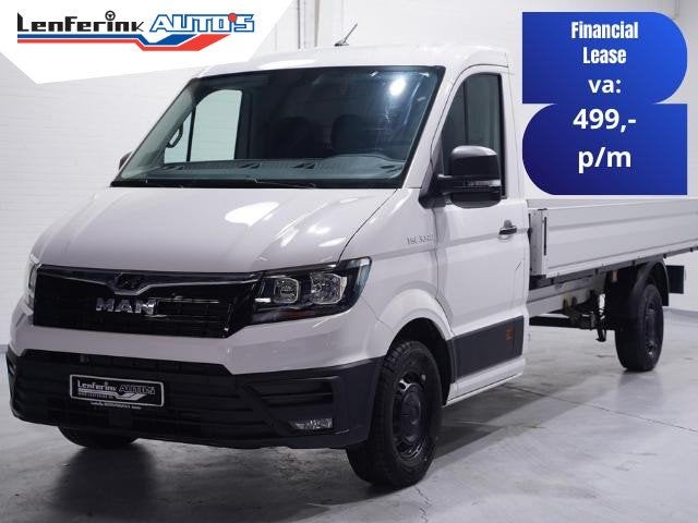 MAN TGE 2.0 TDI 140 pk L4 Pick Up / Open Laadbak Airco, Appl, Auto's, Stof, Gebruikt, 4 cilinders, Start-stop-systeem