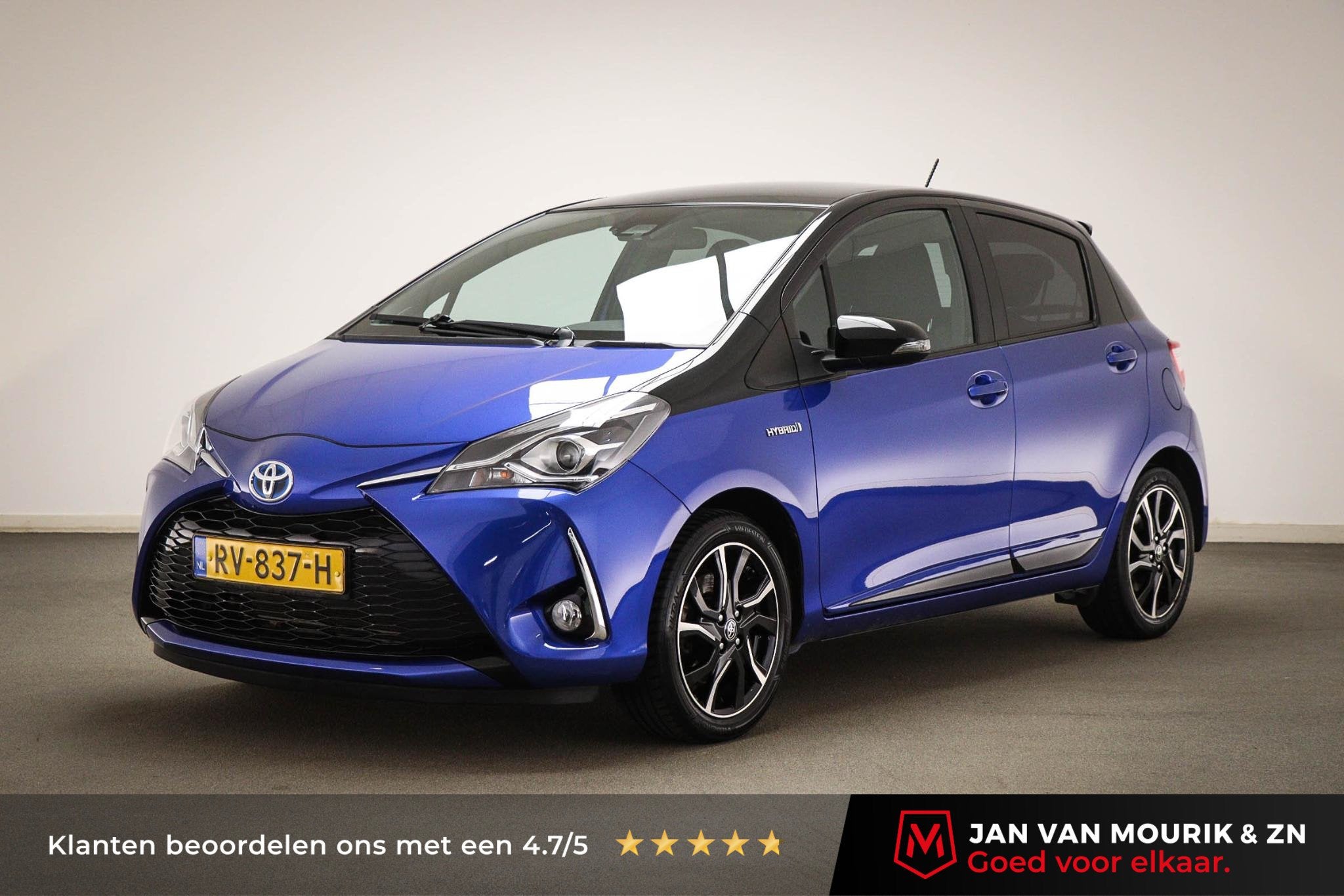 Toyota Yaris 1.5 Hybrid Bi-Tone | NAVIGATIE | CLIMA | CAMERA, Gebruikt, 4 cilinders, Met garantie (alle), Blauw