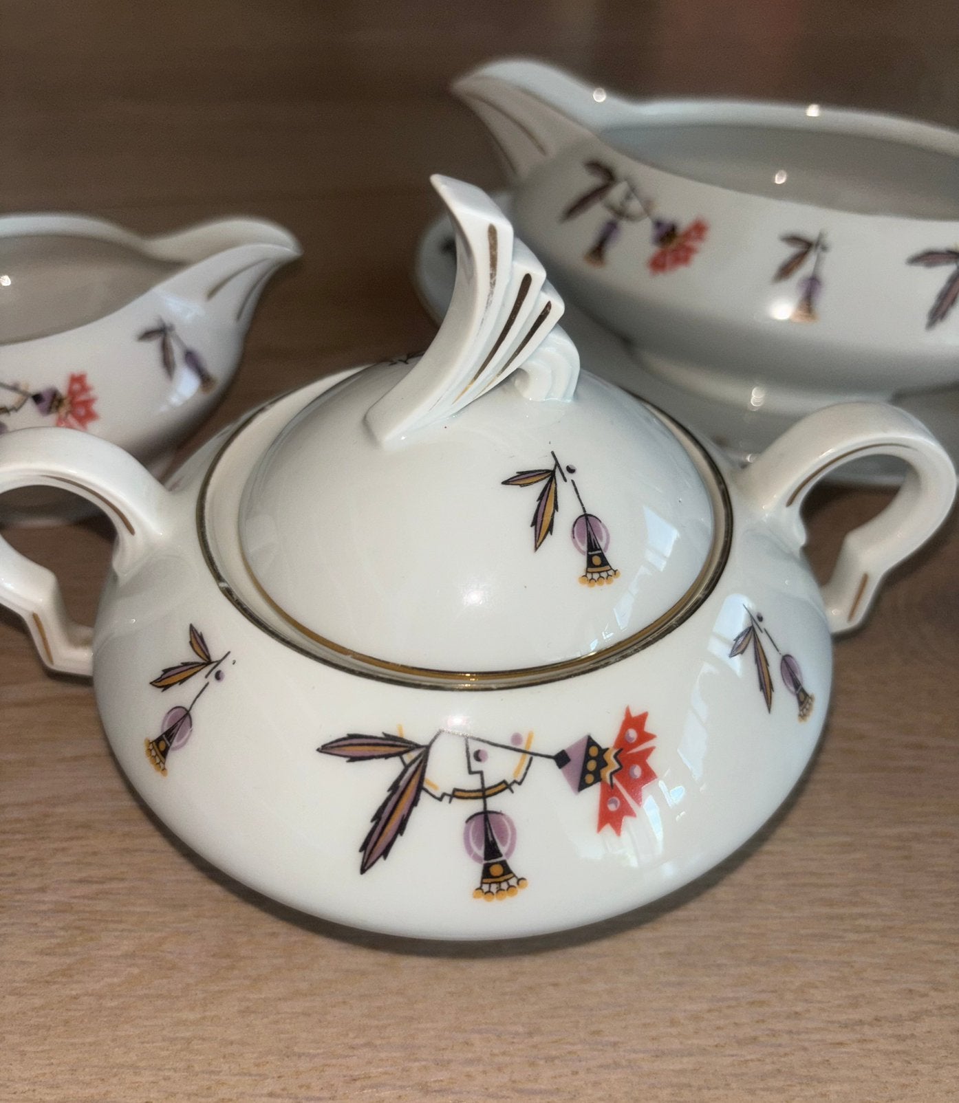 Art Deco set H&C Chodau 1925-1935, Antiek en Kunst, Verzenden