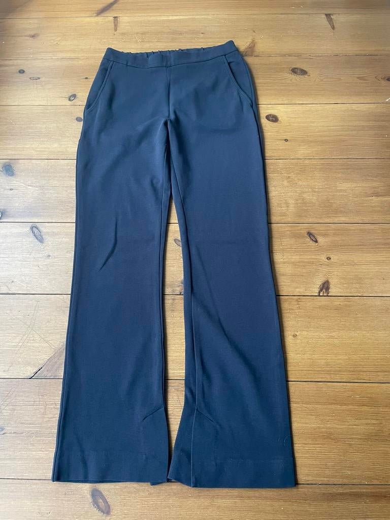 Mooie donkerblauwe wijde pijp broek By-Bar, L, Blauw, Maat 42/44 (L), Ophalen of Verzenden, Zo goed als nieuw
