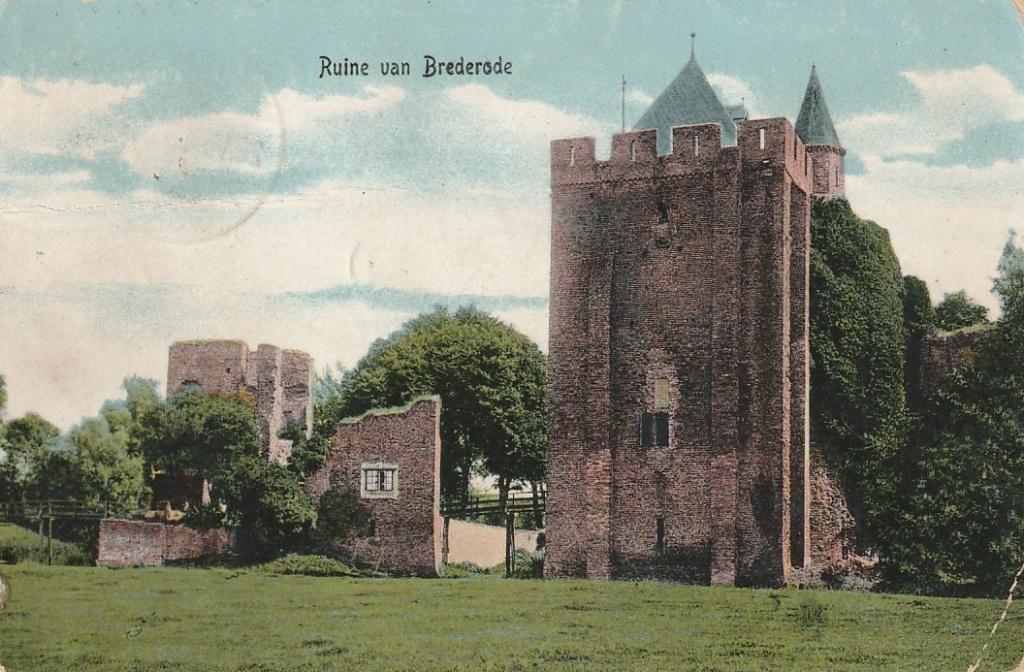 Santpoort ruine van Brederode, Ophalen of Verzenden, Gelopen, Noord-Holland
