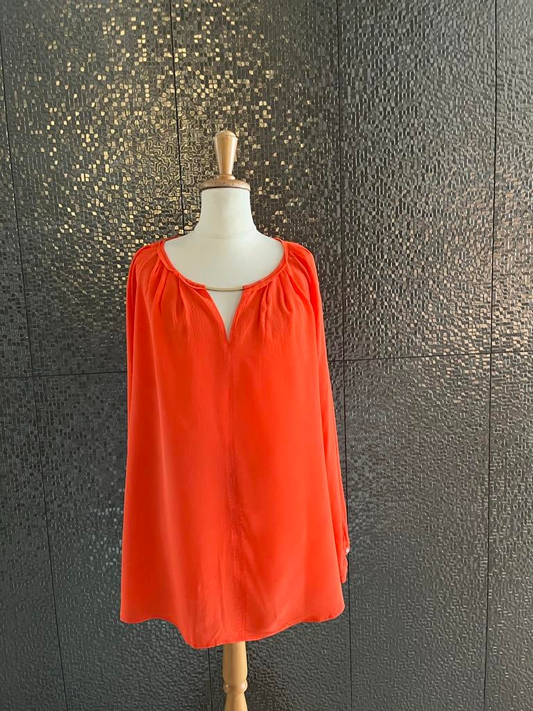 Marccain zijde top maat 44, Ophalen of Verzenden, Zo goed als nieuw, Oranje, Bikini