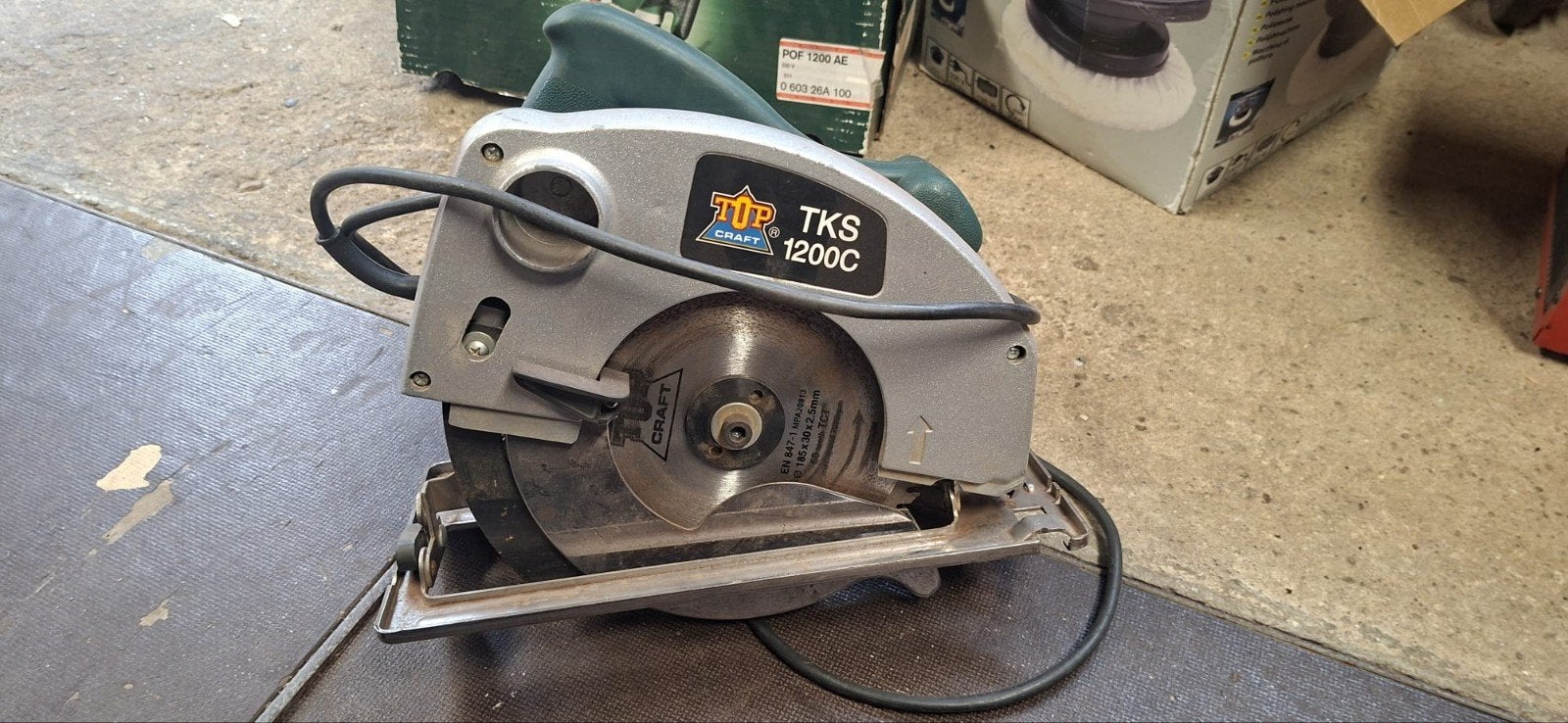 TopCraft TKS 1200C Handcirkelzaag, Ophalen, Gebruikt, Cirkelzaag, TopCraft