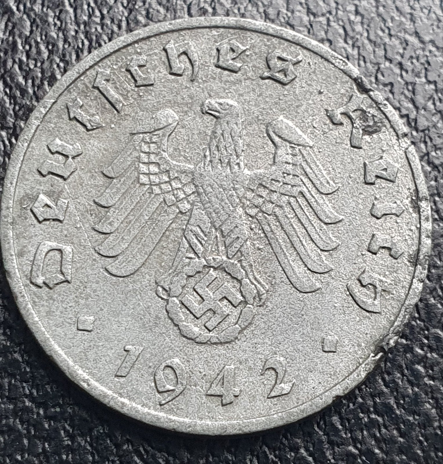 Nazi Duitsland 1 Pfennig 1942 J Derde Rijk Duitsland., Ophalen of Verzenden, Duitsland, Losse munt
