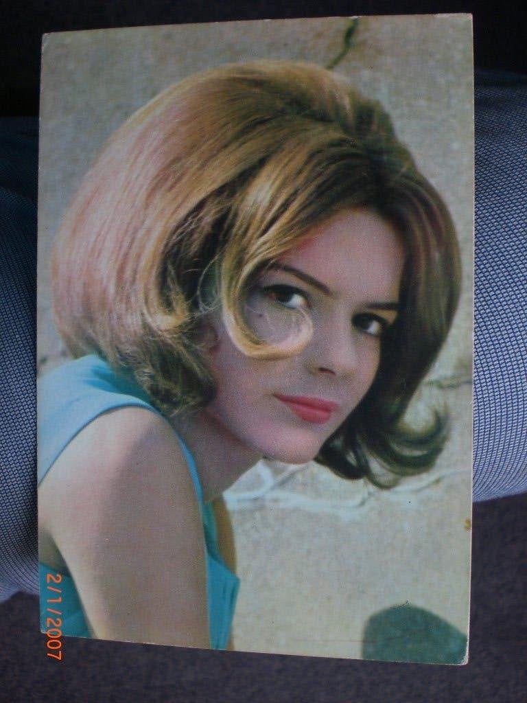 kaart France Gall, Ophalen of Verzenden, 1960 tot 1980, Ongelopen, Sterren en Beroemdheden