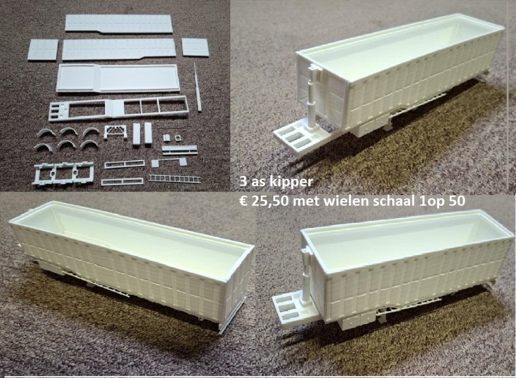 trailer s en bakken kits schaal 1op 50, Ophalen of Verzenden, Nieuw, Bus of Vrachtwagen