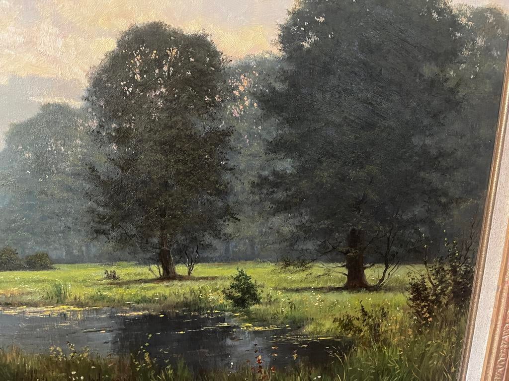 Klassiek schilderij W.J. Alberts - Meesterwerk met nieuwe li, Antiek en Kunst, Kunst | Schilderijen | Klassiek, Ophalen of Verzenden