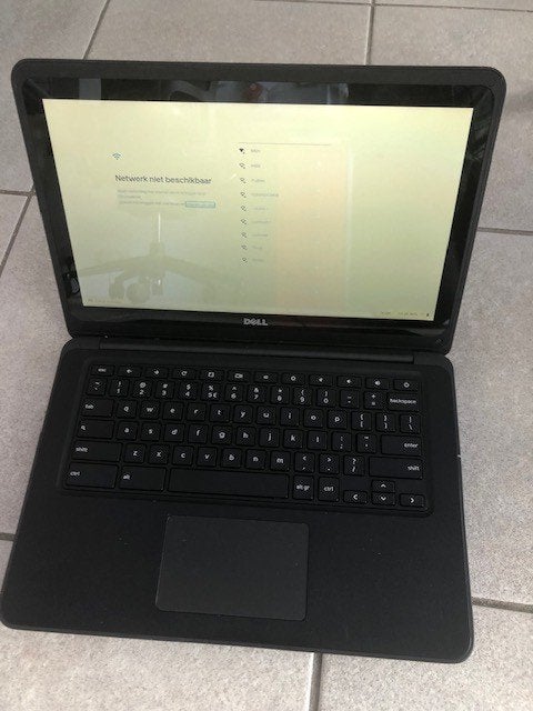 Chromebook  Dell   model 3380, 13 inch, Qwerty, Touchscreen, Ophalen of Verzenden