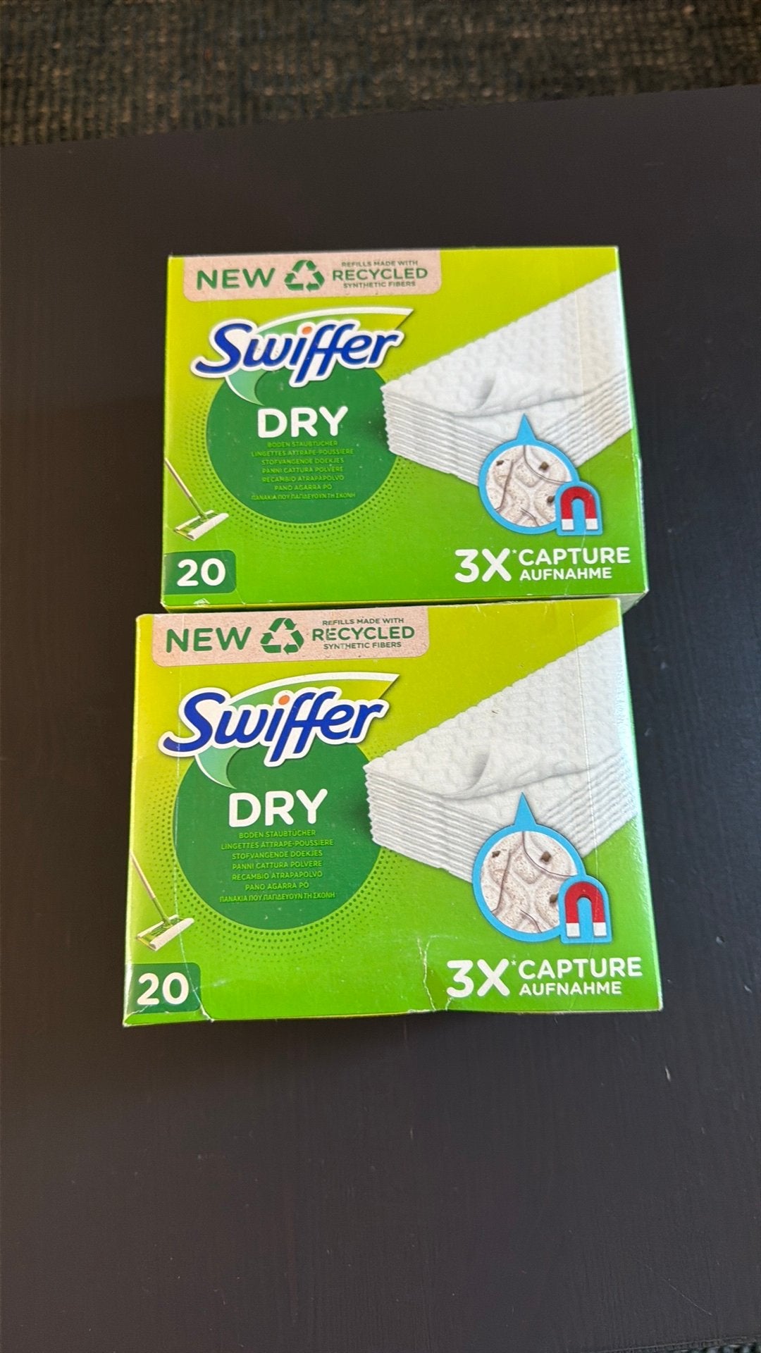 Swiffer doekjes, Ophalen