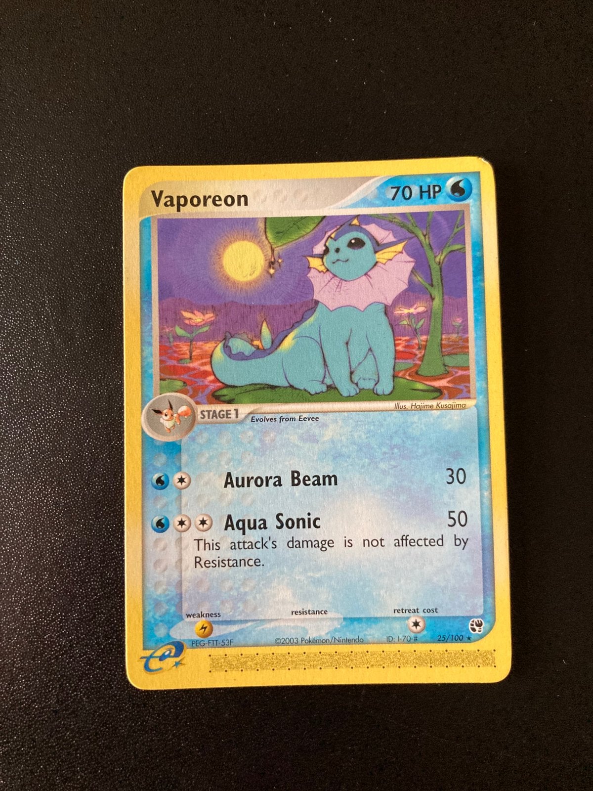 Pokemon kaart Vaporeon, Ophalen of Verzenden, Zo goed als nieuw