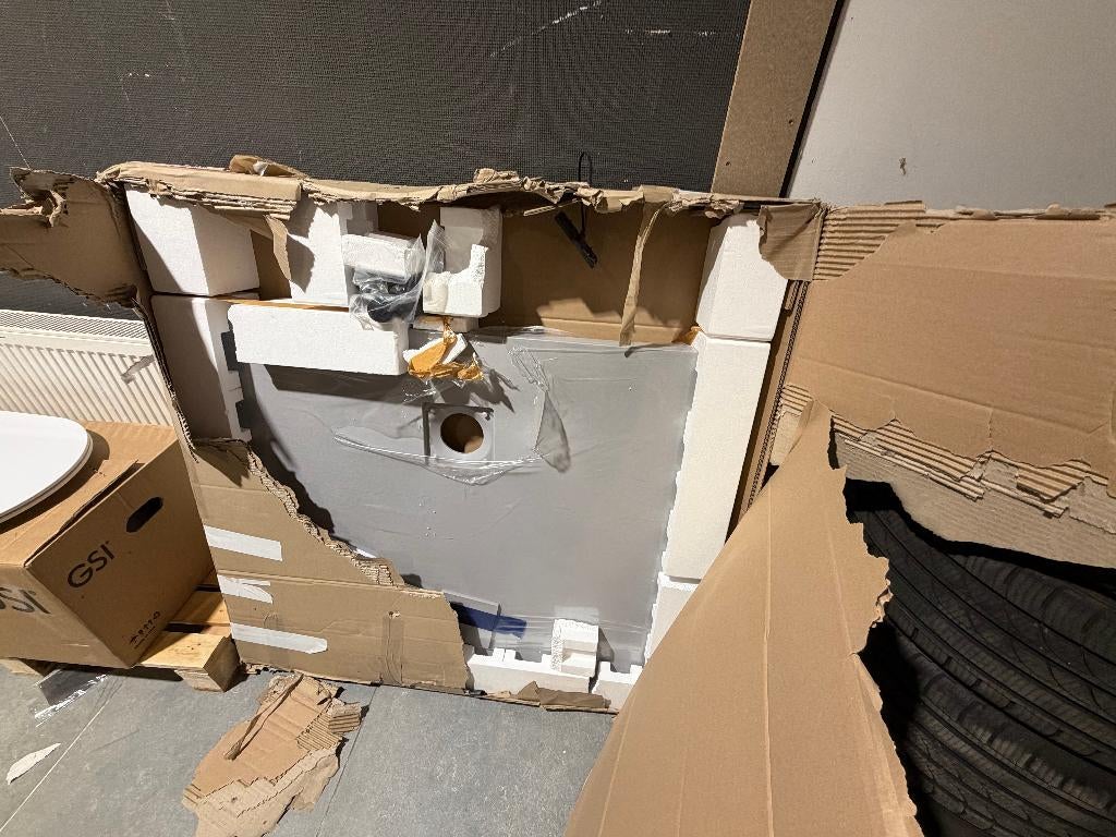 douchebak van polymeer, Ophalen, 75 cm of meer, 100 tot 150 cm, Overige typen