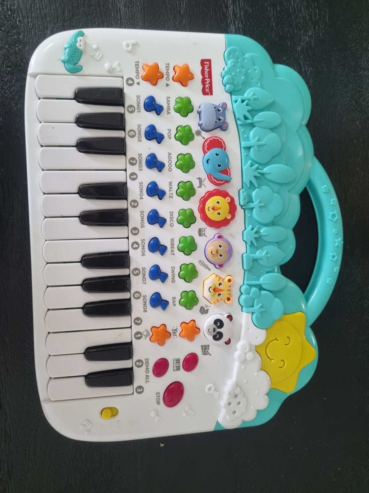 Fisher-Price Muziekpiano met Dieren en Geluiden, Ophalen, Zo goed als nieuw, Overige typen, Met geluid