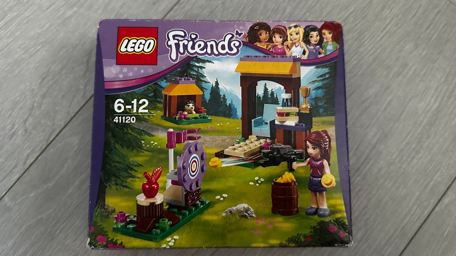 Lego - Friends - Avonturenkamp boogschieten (41120) COMPLEET, Ophalen of Verzenden, Zo goed als nieuw, Speelkaart(en)