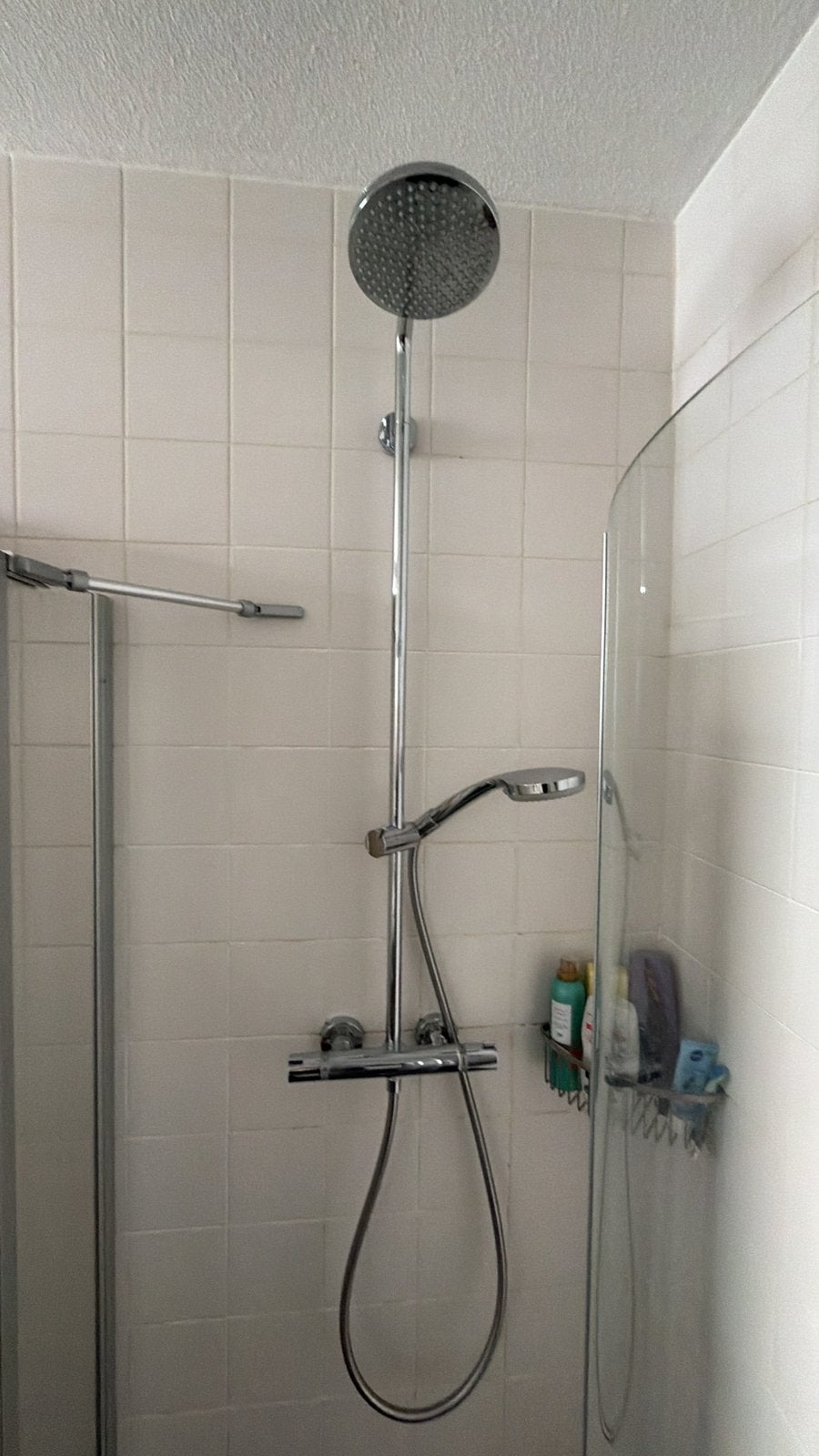Thermostaat douchekraan met stortdouche en handdouche, Huis en Inrichting, Ophalen, Zo goed als nieuw