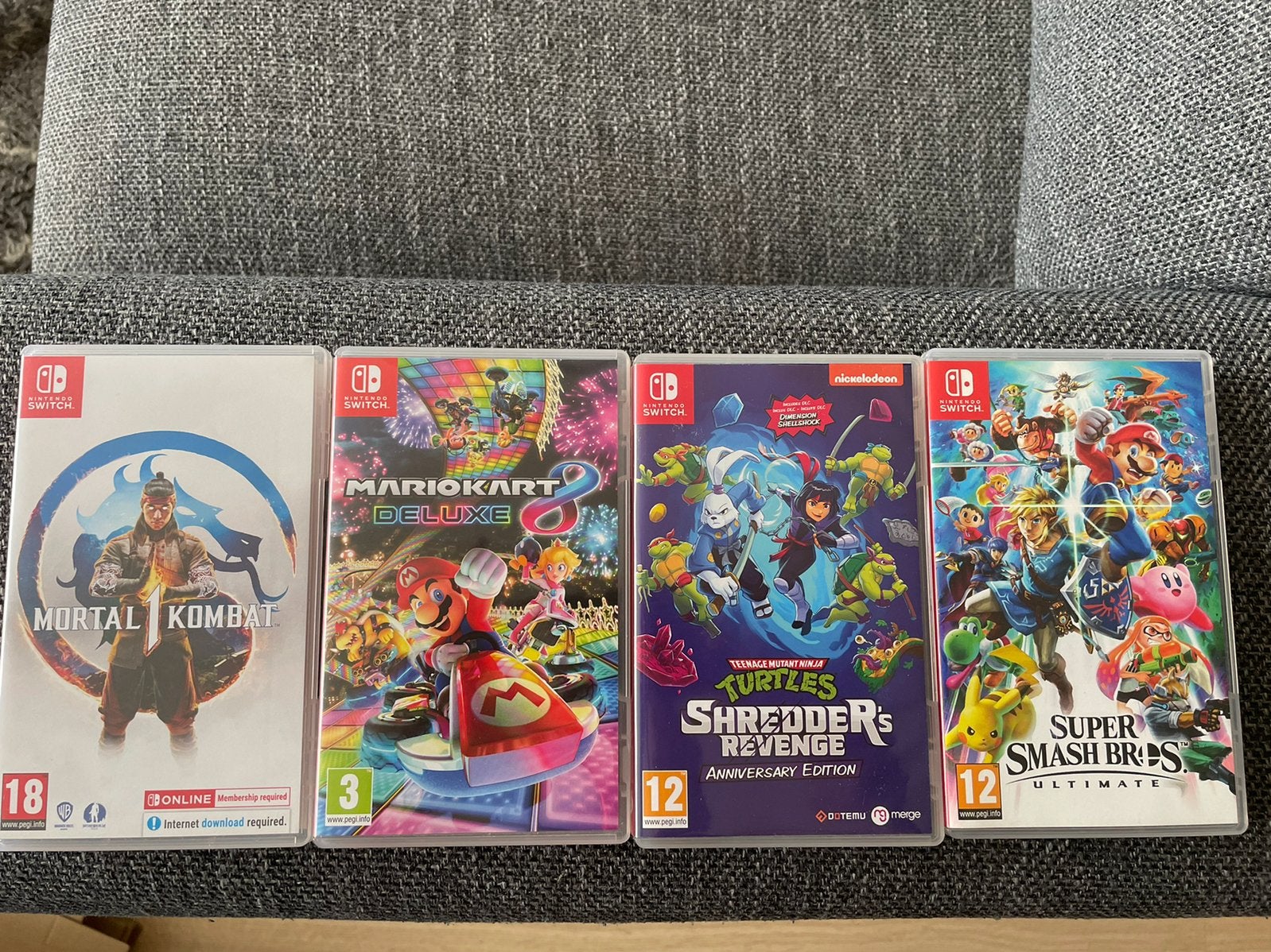 nintendo switch games 4x, Vechten, Ophalen of Verzenden, Zo goed als nieuw, 3 spelers of meer