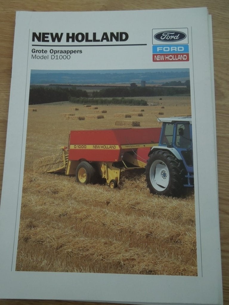 New Holland Balen pers folders, Ophalen of Verzenden, Zo goed als nieuw