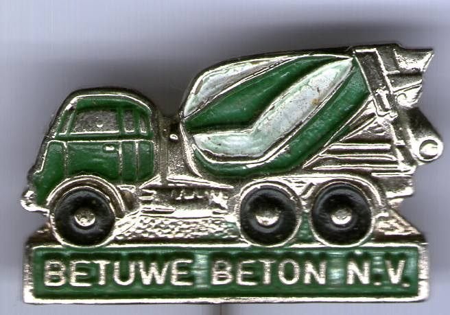 BETUWE beton N.V. Betoncentrale vrachtwagen speldje( D_258a), Ophalen of Verzenden, Zo goed als nieuw, Transport, Speldje of Pin