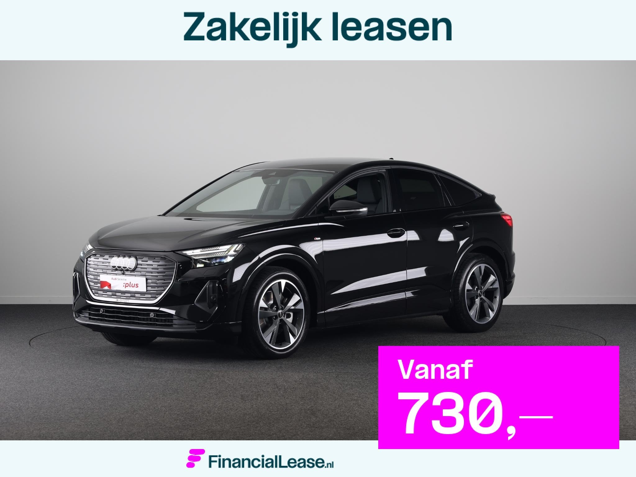Audi Q4 Sportback e-tron 45 quattro S Edition Competition 82, Automaat, 12 maanden, Zwart, 82 kWh