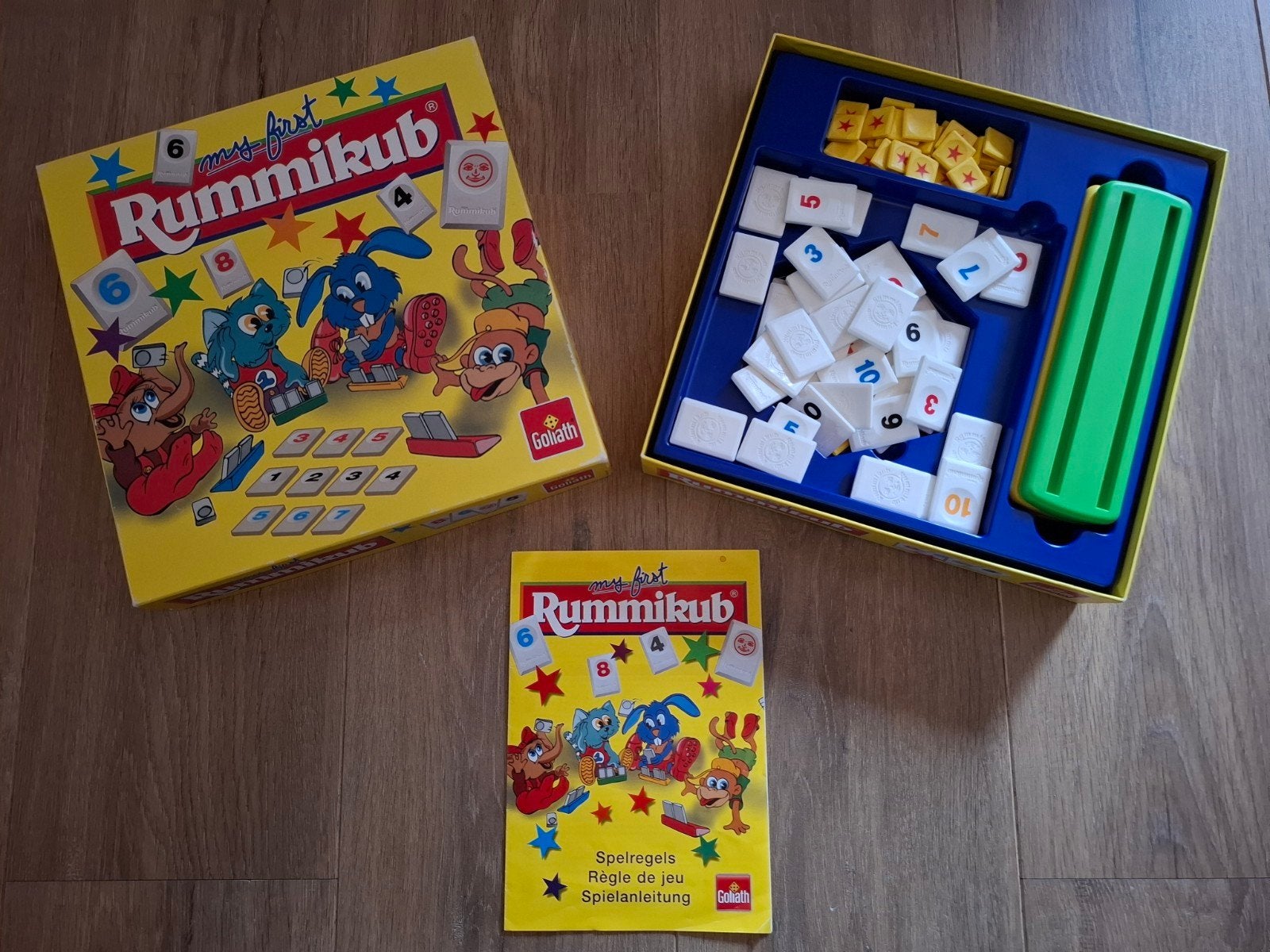 Rummikub My First - Educatief cijferspel voor kinderen, Drie of vier spelers, Ophalen of Verzenden, Zo goed als nieuw, Goliath