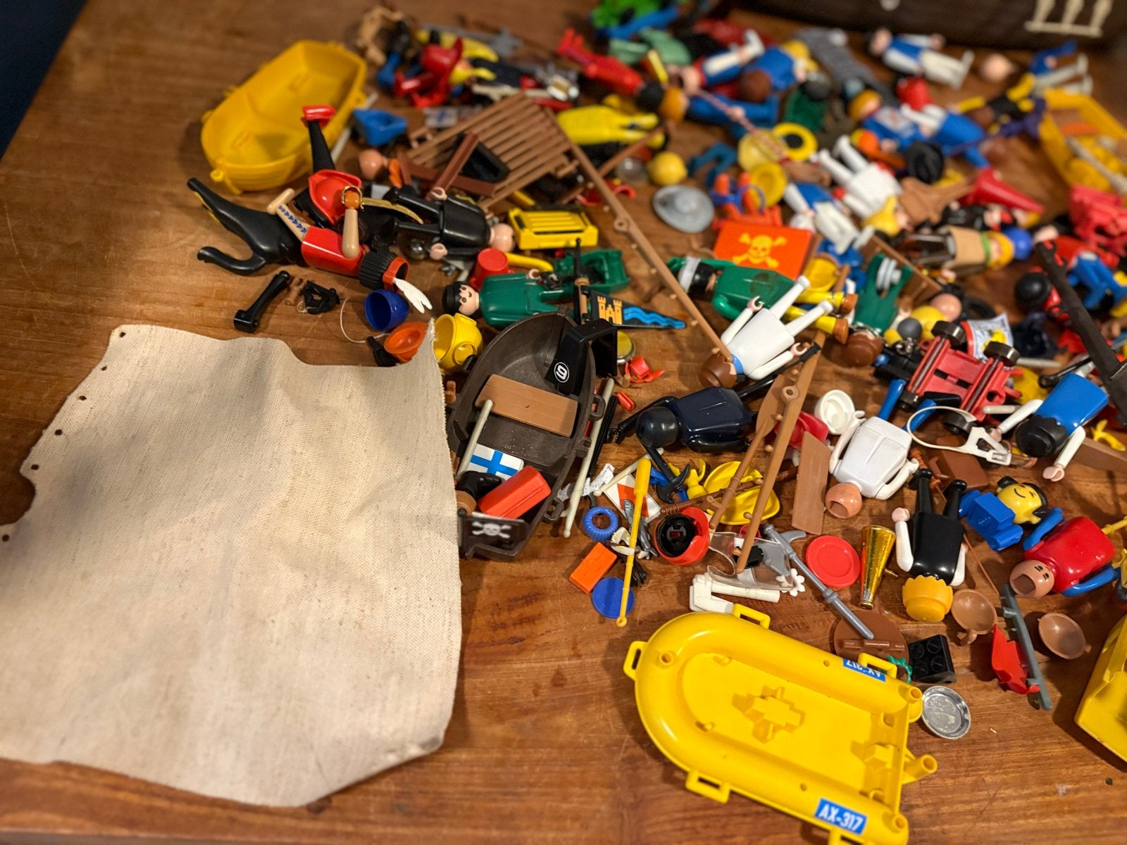 Grote partij Playmobil piratenschip en accessoires, Ophalen of Verzenden, Gebruikt, Jongen of Meisje