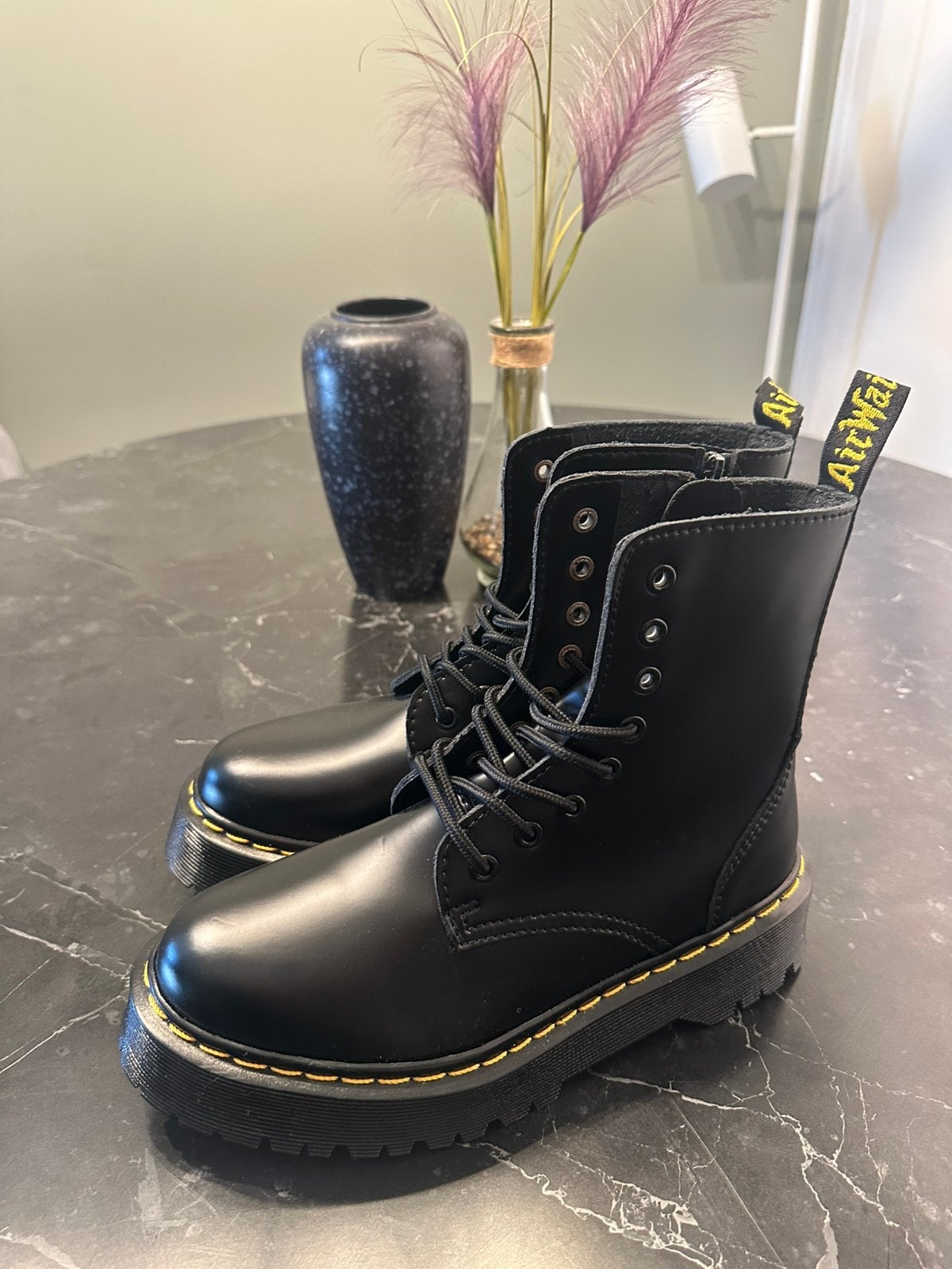 Dr. Martens Leer Laarzen, Hoge laarzen, Zwart, Nieuw, Ophalen of Verzenden